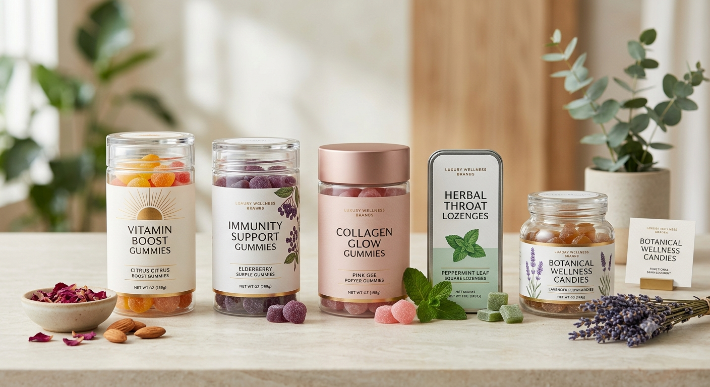 functional gummies and herbal lozenges