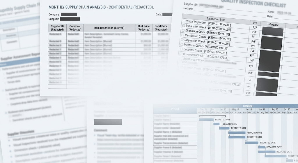 hxtech redacted supply chain report background